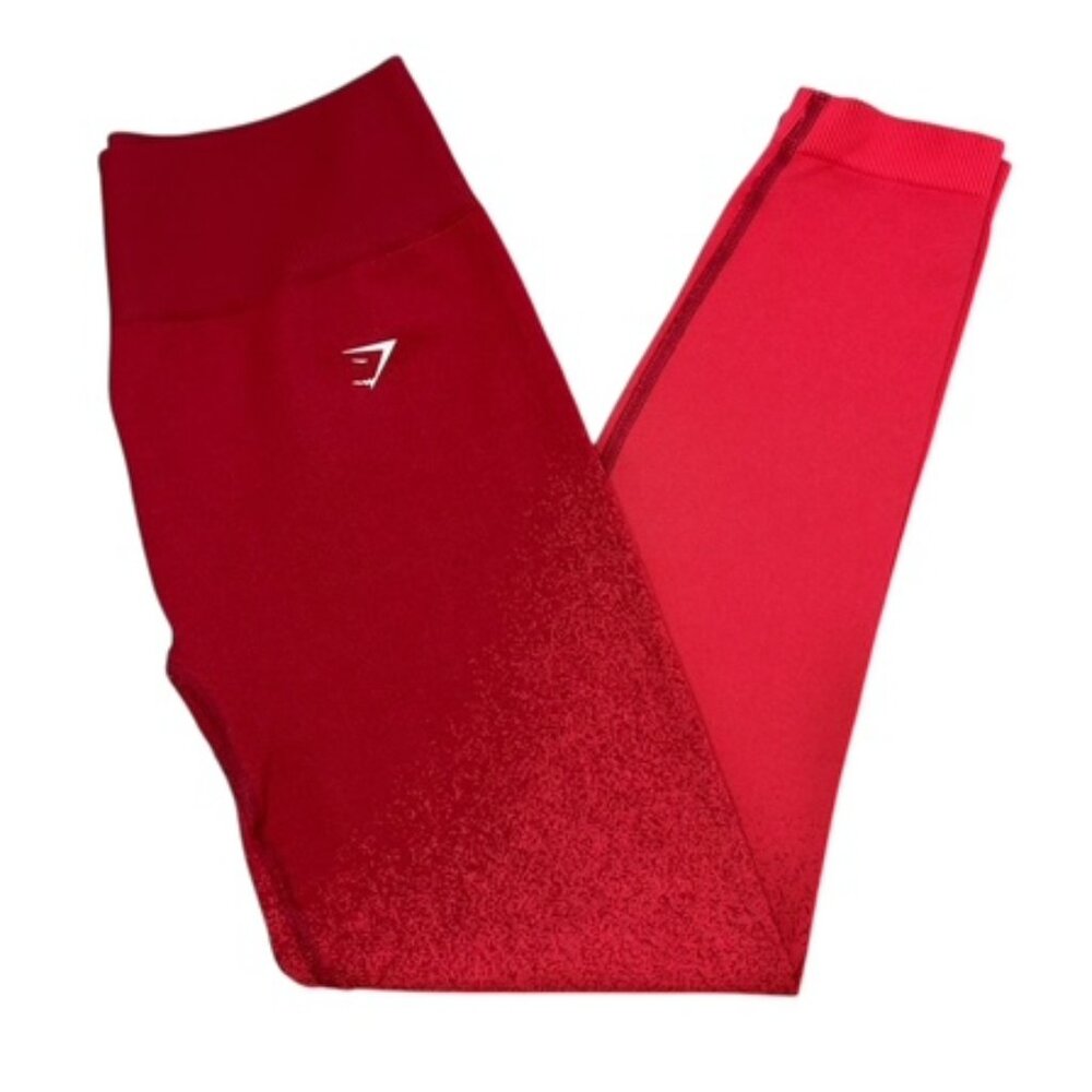 Gymshark Adapt Ombre Seamless Leggings Pink/Red Size L
